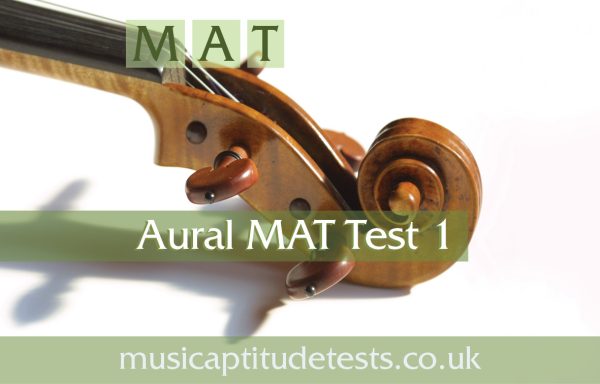 Music Aptitude Tests – Aural MAT Test 1