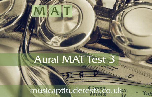 Music Aptitude Tests – Aural MAT Test 3